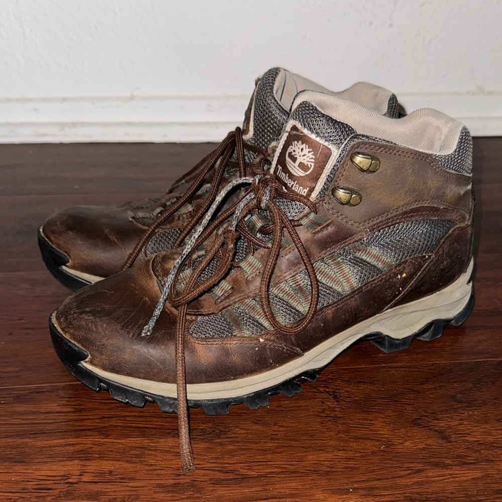 Timberland Men's Brown Leather Field Hiking Boots